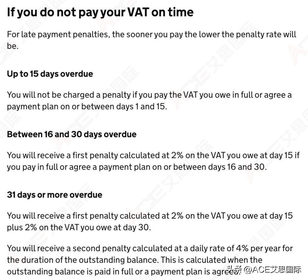 英国vat不交的最坏后果是什么？ 最新的罚款政策有什么内容？