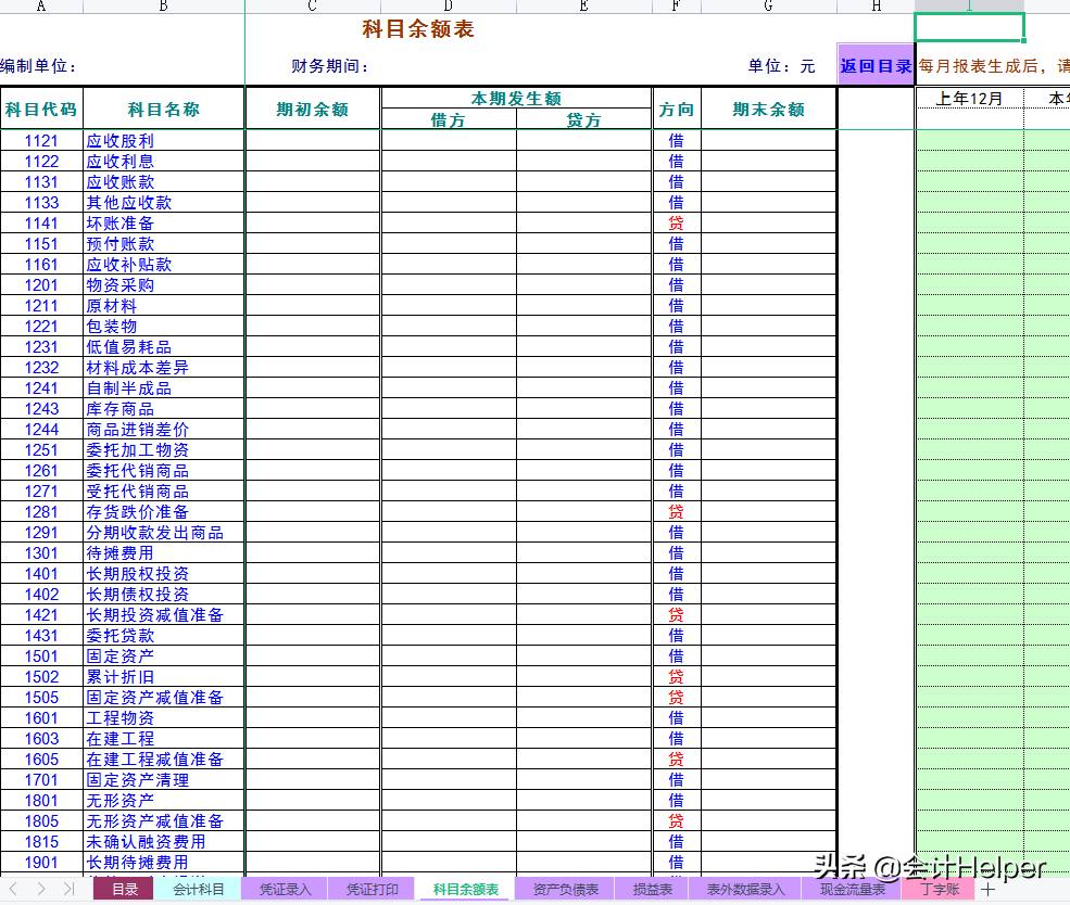 会计月末必备:财务报表自动生成系统,内设公式自动报表套用即可