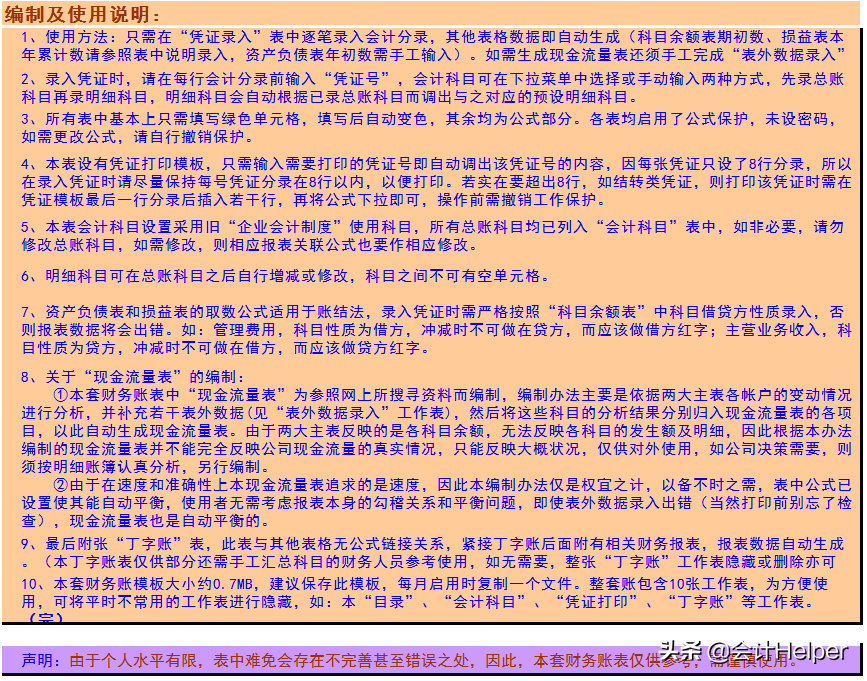 会计月末必备:财务报表自动生成系统,内设公式自动报表套用即可