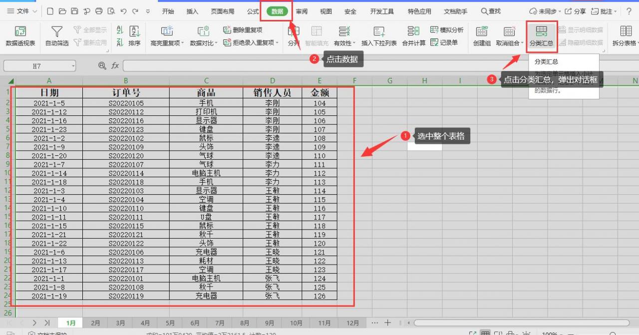 Excel 如何快速生成汇总表,对数据信息进行分类汇总,真的很简单