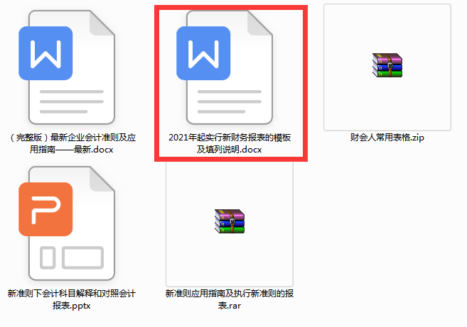 2021年执行新准则的企业财务报表格式及编制说明（完整版），收藏