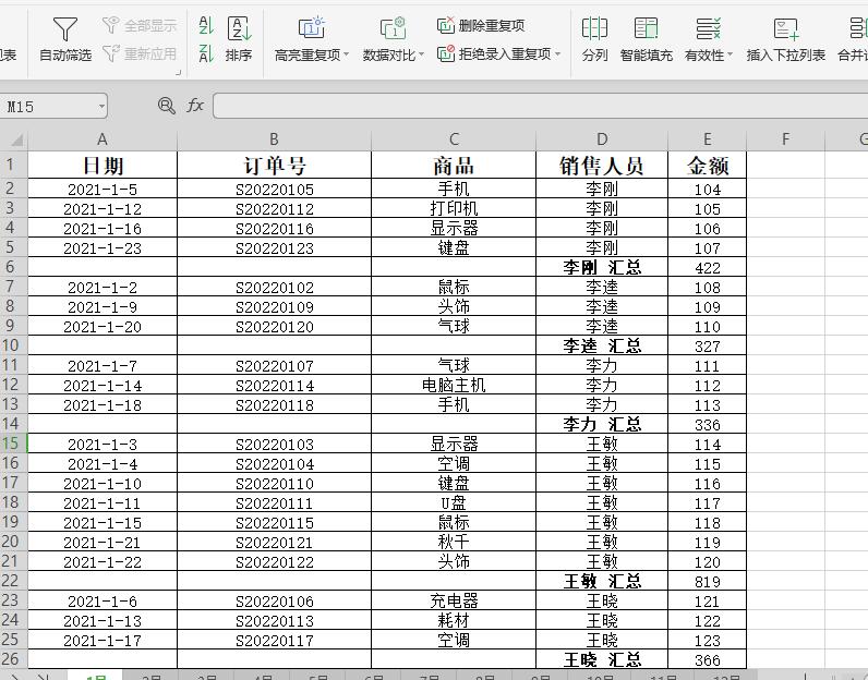 Excel 如何快速生成汇总表,对数据信息进行分类汇总,真的很简单