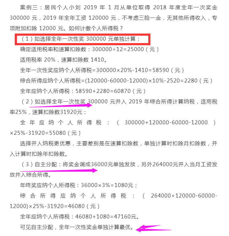 个税又变了!全年一次性奖要这样算个税!附最新个税税率表